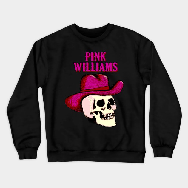 “SPOOKY COUNTRY” Pink Cowboy Skull Crewneck Sweatshirt by Pink's Mercantile  